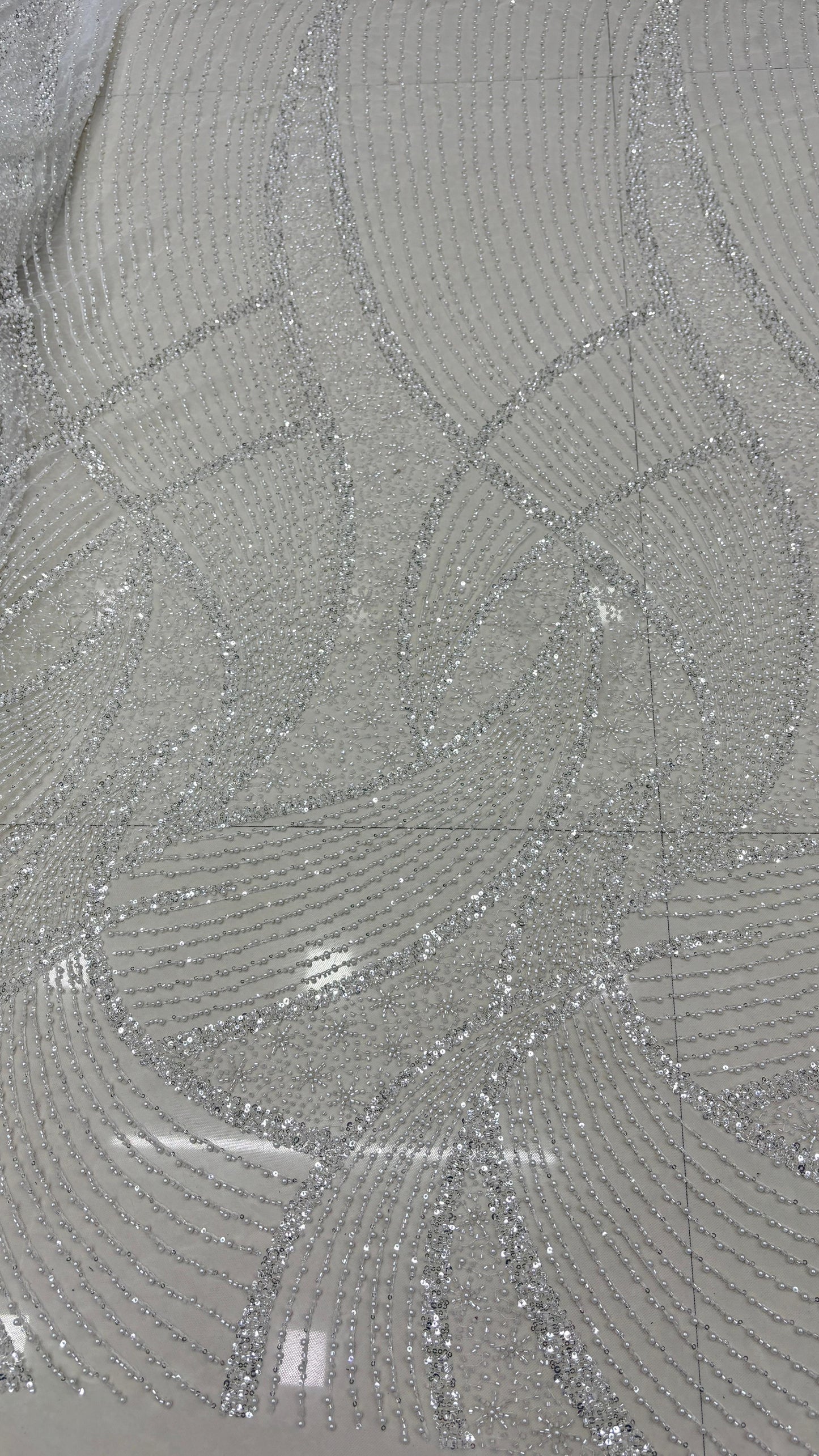 SPECIAL WHITE BIDSWORK IMPORTED NET FABRICS