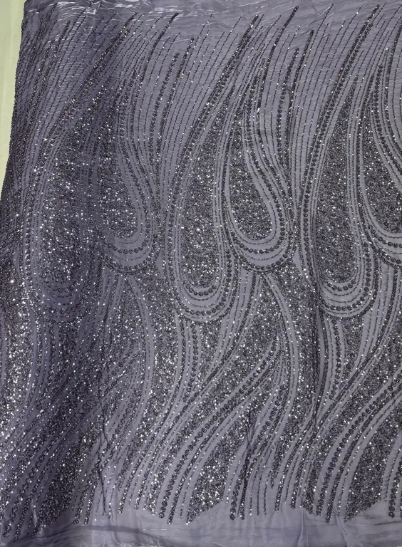New designer imported beads work Organza fabrics DN-602705/D3